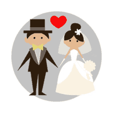 image animée de mariage